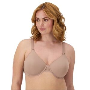 Bali Ultimate Smoothing T-Shirt Bra 34D Almond Nude DF4481 NWOT
